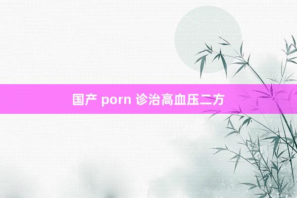 国产 porn 诊治高血压二方