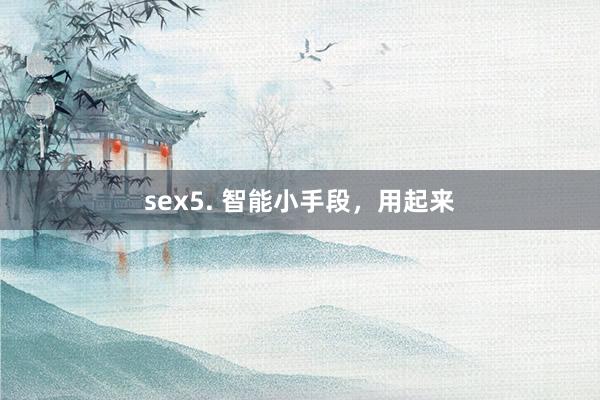 sex5. 智能小手段，用起来